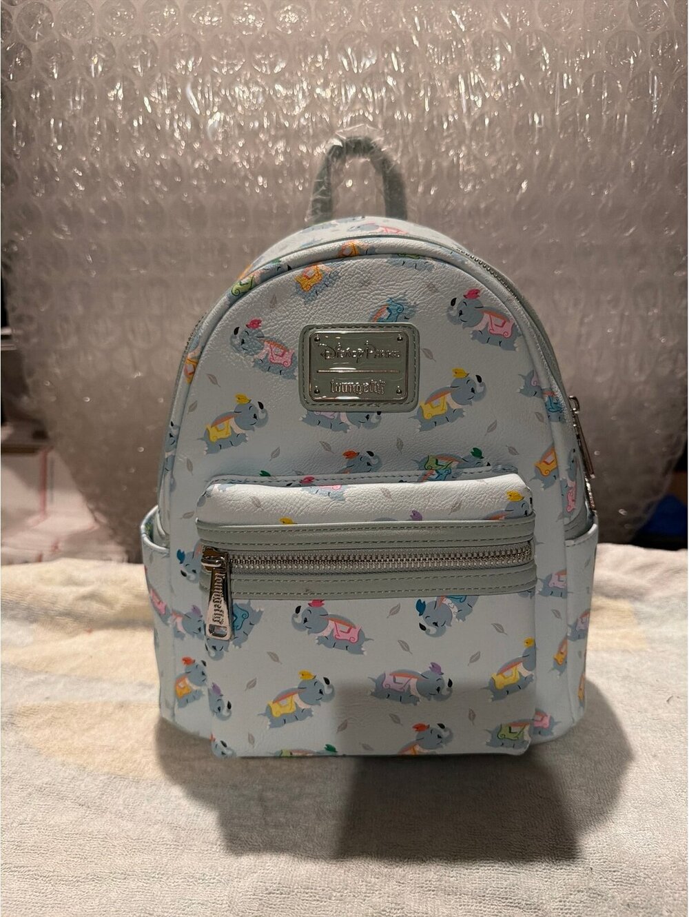 Loungefly Disney Parks Dumbo Flying Elephant AOP Backpack NWT